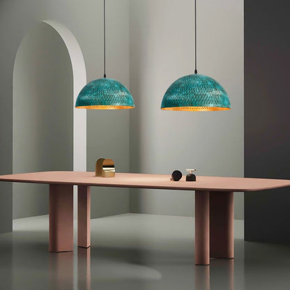 Modern Art Deco Hemisphere Iron 1 - Light Pendant Light for Dining Room