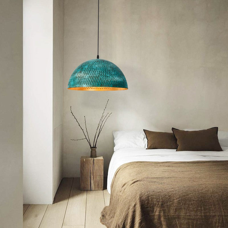 Modern Art Deco Hemisphere Iron 1 - Light Pendant Light for Dining Room