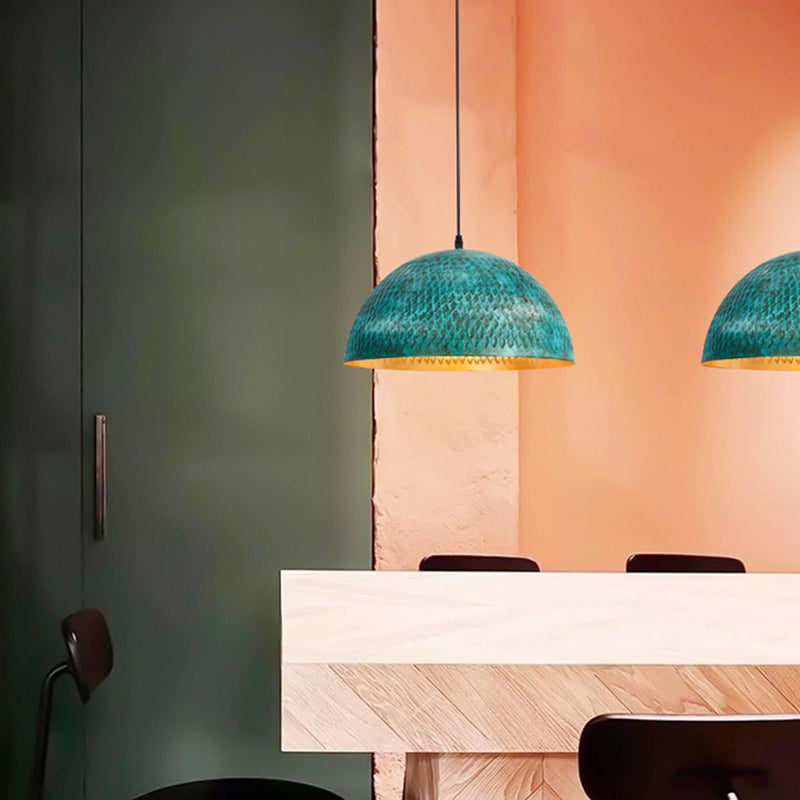 Modern Art Deco Hemisphere Iron 1 - Light Pendant Light for Dining Room