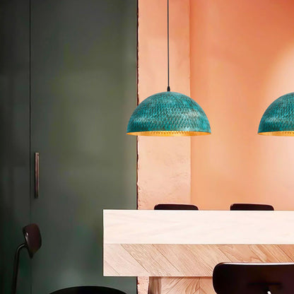 Modern Art Deco Hemisphere Iron 1 - Light Pendant Light for Dining Room