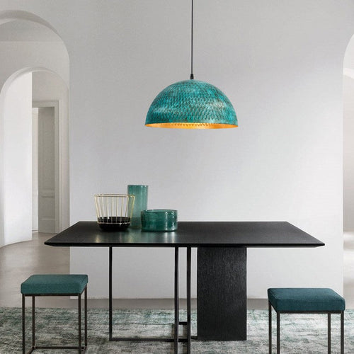 Modern Art Deco Hemisphere Iron 1 - Light Pendant Light for Dining Room