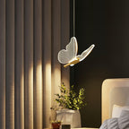 Contemporary Creative Butterfly Acrylic Metal LED Pendant Light for Bedroom BulbSquare