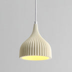 Modern Minimalist Dome Iron Resin 1 - Light Pendant Light For Dining Room