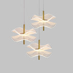 Contemporary Nordic Lotus Leaves Aluminum Acrylic LED Pendant Light For Bedroom