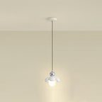 Contemporary Scandinavian Petal Iron Resin 1 - Light Pendant Light For Bedroom
