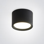Modern Minimalist Cylinder Aluminum Acrylic LED Flush Mount Ceiling Light For Hallways Lumendat