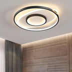 Modern Simplicity Round Acrylic Iron LED Flush Mount Ceiling Light For Bedroom