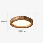 Contemporary Nordic Heart Shape Resin Glass LED Flush Mount Ceiling Light For Bedroom
