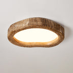 Contemporary Nordic Heart Shape Resin Glass LED Flush Mount Ceiling Light For Bedroom