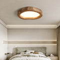Contemporary Nordic Heart Shape Resin Glass LED Flush Mount Ceiling Light For Bedroom