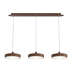 Contemporary Scandinavian Round Acrylic Iron LED Pendant Light For Dining Room