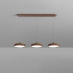 Contemporary Scandinavian Round Acrylic Iron LED Pendant Light For Dining Room