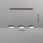 Contemporary Scandinavian Round Acrylic Iron LED Pendant Light For Dining Room