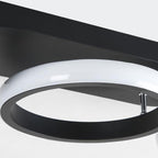 Modern Simplicity Round Square Acrylic Iron LED Semi-Flush Mount Ceiling Light For Hallways