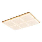 Contemporary Retro Square Blocks Acrylic Ash LED Flush Mount Ceiling Light For Living Room