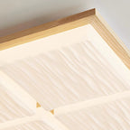 Contemporary Retro Square Blocks Acrylic Ash LED Flush Mount Ceiling Light For Living Room
