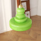 Contemporary Creative Gourd Glass Copper Iron 1 - Light Pendant Light For Dining Room