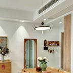 Traditional Chinese Hat Shape Aluminum Iron LED Pendant Light For Dining Room