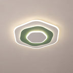 Contemporary Creative Flowers Iron Aluminum Acrylic LED Flush Mount Ceiling Light For Bedroom