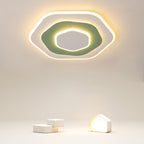 Contemporary Creative Flowers Iron Aluminum Acrylic LED Flush Mount Ceiling Light For Bedroom