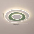 Contemporary Creative Flowers Iron Aluminum Acrylic LED Flush Mount Ceiling Light For Bedroom