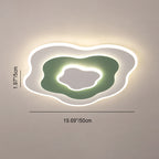 Contemporary Creative Flowers Iron Aluminum Acrylic LED Flush Mount Ceiling Light For Bedroom