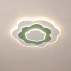 Contemporary Creative Flowers Iron Aluminum Acrylic LED Flush Mount Ceiling Light For Bedroom