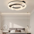 Contemporary Scandinavian Round Iron Aluminum Acrylic LED Flush Mount Ceiling Light For Bedroom