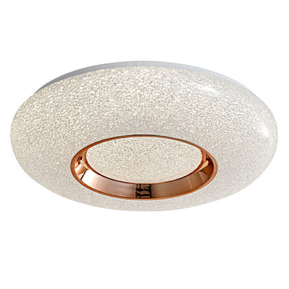 Contemporary Nordic Round Metal Acrylic LED Flush Mount Ceiling Light for Bedroom