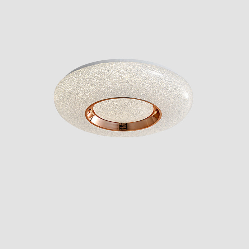 Contemporary Nordic Round Metal Acrylic LED Flush Mount Ceiling Light for Bedroom