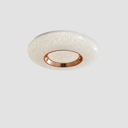 Contemporary Nordic Round Metal Acrylic LED Flush Mount Ceiling Light for Bedroom
