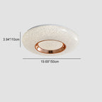Contemporary Nordic Round Metal Acrylic LED Flush Mount Ceiling Light for Bedroom