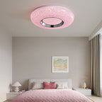 Contemporary Nordic Round Metal Acrylic LED Flush Mount Ceiling Light for Bedroom