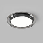 Contemporary Nordic Round Transparent Hardware Acrylic LED Flush Mount Ceiling Light For Bedroom