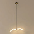Contemporary Creative Seagull Iron Acrylic LED Pendant Light for Dining Room Lumendat