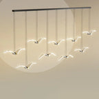 Contemporary Creative Seagull Iron Acrylic LED Pendant Light for Dining Room Lumendat
