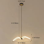 Contemporary Creative Seagull Iron Acrylic LED Pendant Light for Dining Room Lumendat