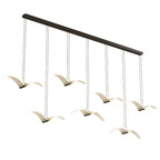 Contemporary Creative Seagull Iron Acrylic LED Pendant Light for Dining Room Lumendat