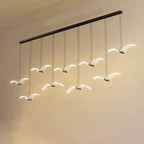 Contemporary Creative Seagull Iron Acrylic LED Pendant Light for Dining Room Lumendat