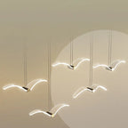 Contemporary Creative Seagull Iron Acrylic LED Pendant Light for Dining Room Lumendat