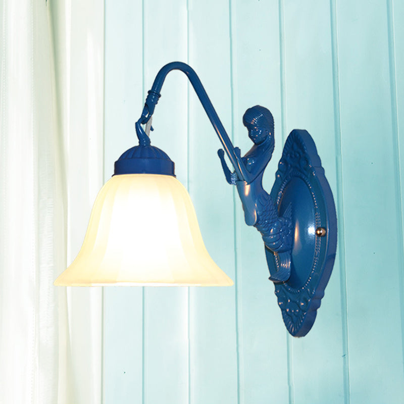 Traditional Tiffany Hardware Glass Pattern 1 - Light Wall Sconce Lamp For Bedroom
