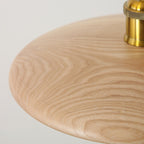 Traditional Chinese Umbrella Aluminum Solid Wood 1 - Light Pendant Light for Dining Room BulbSquare