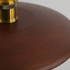 Traditional Chinese Umbrella Aluminum Solid Wood 1 - Light Pendant Light for Dining Room BulbSquare