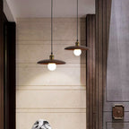 Traditional Chinese Umbrella Aluminum Solid Wood 1 - Light Pendant Light for Dining Room BulbSquare