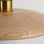 Traditional Chinese Umbrella Aluminum Solid Wood 1 - Light Pendant Light for Dining Room BulbSquare