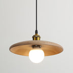 Traditional Chinese Umbrella Aluminum Solid Wood 1 - Light Pendant Light for Dining Room BulbSquare