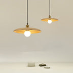 Traditional Chinese Umbrella Aluminum Solid Wood 1 - Light Pendant Light for Dining Room BulbSquare