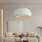 Contemporary Scandinavian Semicircle Polystyrene 1 - Light Pendant Light for Dining Room BulbSquare