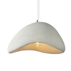Contemporary Scandinavian Semicircle Polystyrene 1 - Light Pendant Light for Dining Room BulbSquare