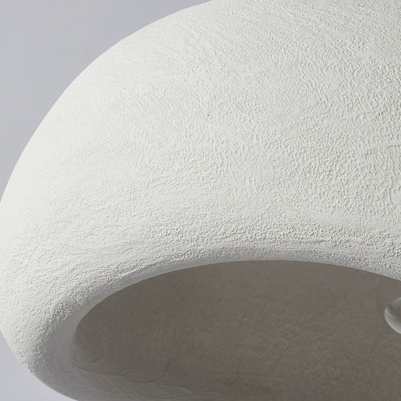 Contemporary Scandinavian Semicircle Polystyrene 1 - Light Pendant Light for Dining Room BulbSquare